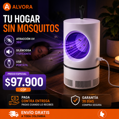 Lámpara Mata Mosquitos UV 360°
