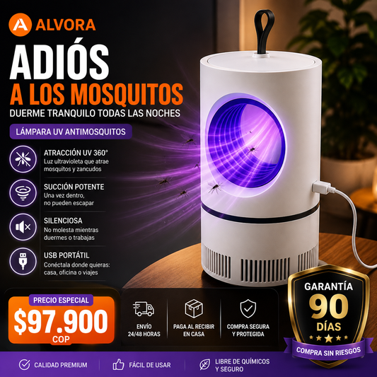Lámpara Mata Mosquitos UV 360°