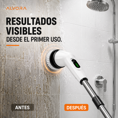 Cepillo Eléctrico Giratorio 9 en 1 - Limpia más, esfuérzate menos.